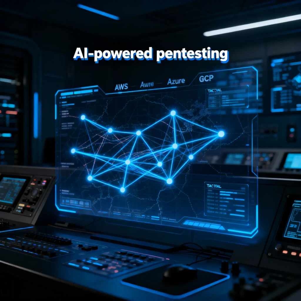An OSCP-certified architect managing an AI-powered pentesting platform to secure a multi-cloud environment.