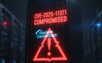 An image representing the critical Gladinet zero-day vulnerability (CVE-2025-11371) affecting CentreStack and Triofox servers.