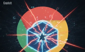 A graphic showing the Google Chrome logo with a cracked sandbox icon, illustrating the critical CVE-2025-2783 zero-day sandbox escape vulnerability.