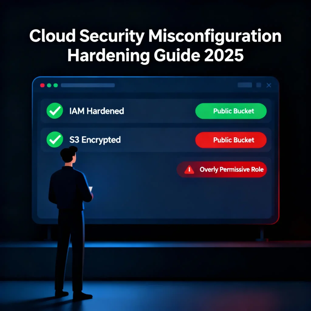 A cloud security architect fixing cloud security misconfigurations using a DevSecOps hardening guide.