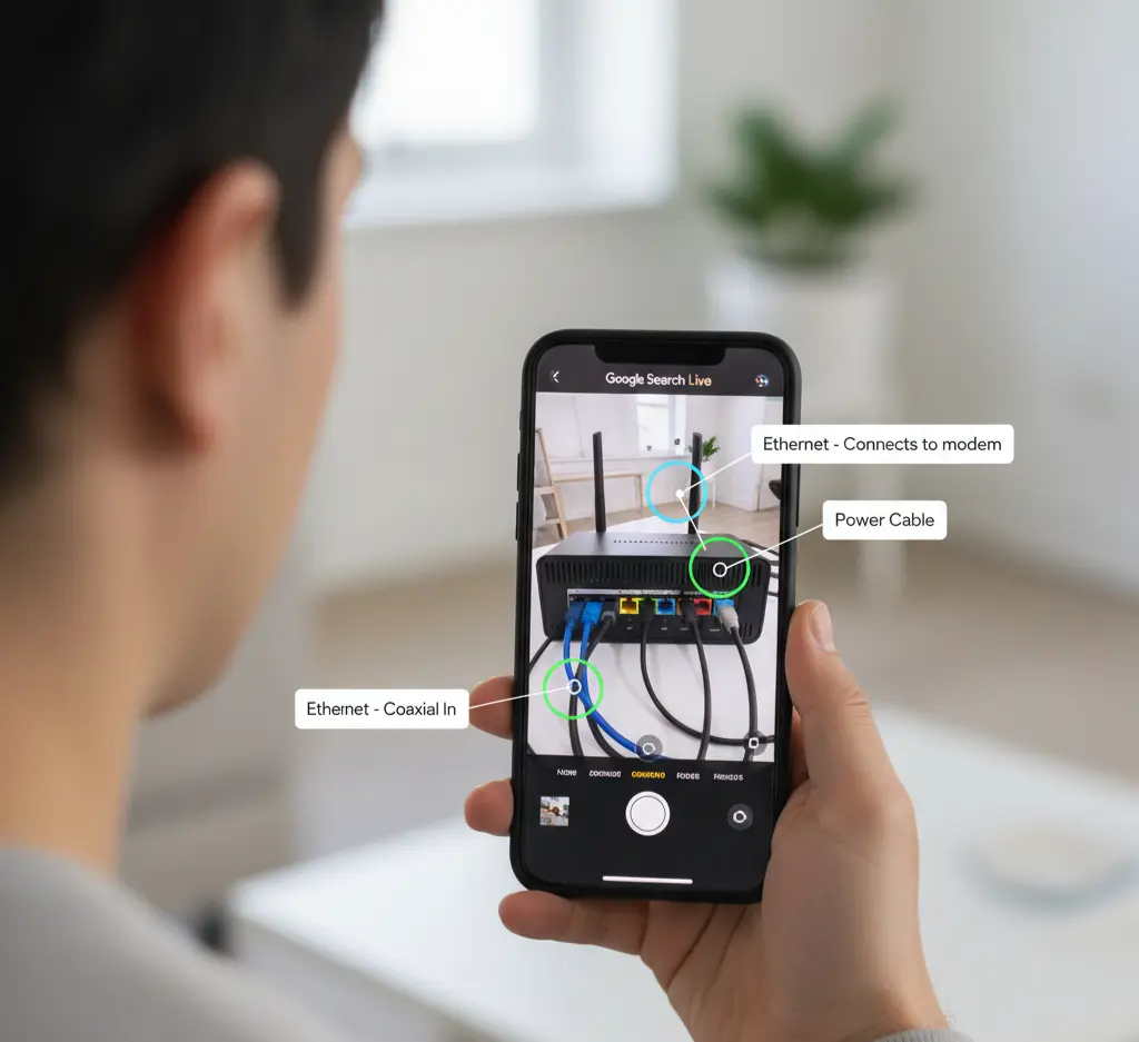 A guide and first look at the new Google Search Live feature, which uses AI, voice, and camera for real-time answers.