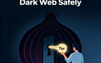 A guide on how to access the dark web safely using Tor and a VPN.