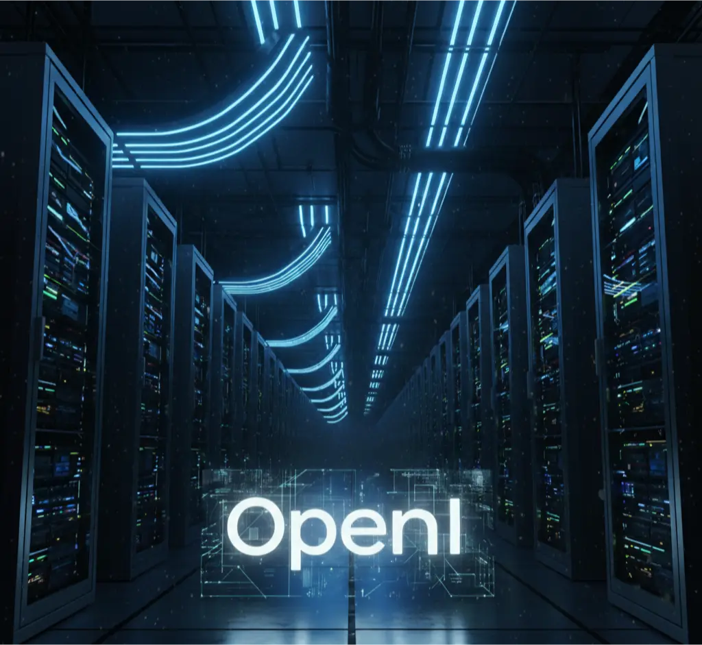 An illustration of the 10-gigawatt AI infrastructure being built as part of the Nvidia OpenAI deal, showing massive scale.