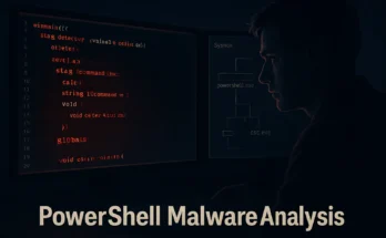 A GREM-certified expert conducting PowerShell malware analysis on the TikTok fileless malware, showing disassembled C# code.