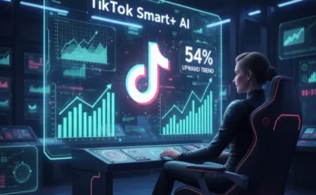 A digital marketer using the new TikTok Smart+ AI campaign feature to achieve a 54% increase in conversions.