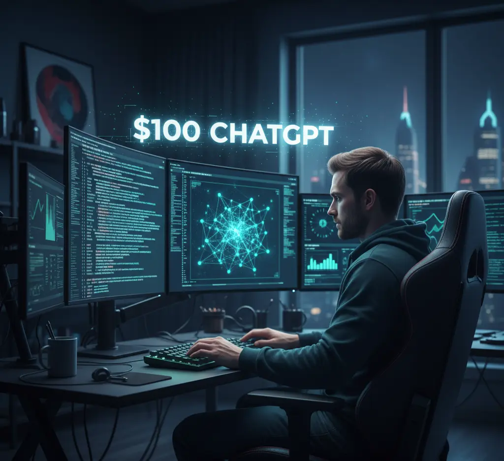 A developer using Andrej Karpathy's nanoChat tutorial to train ChatGPT for $100 from scratch.