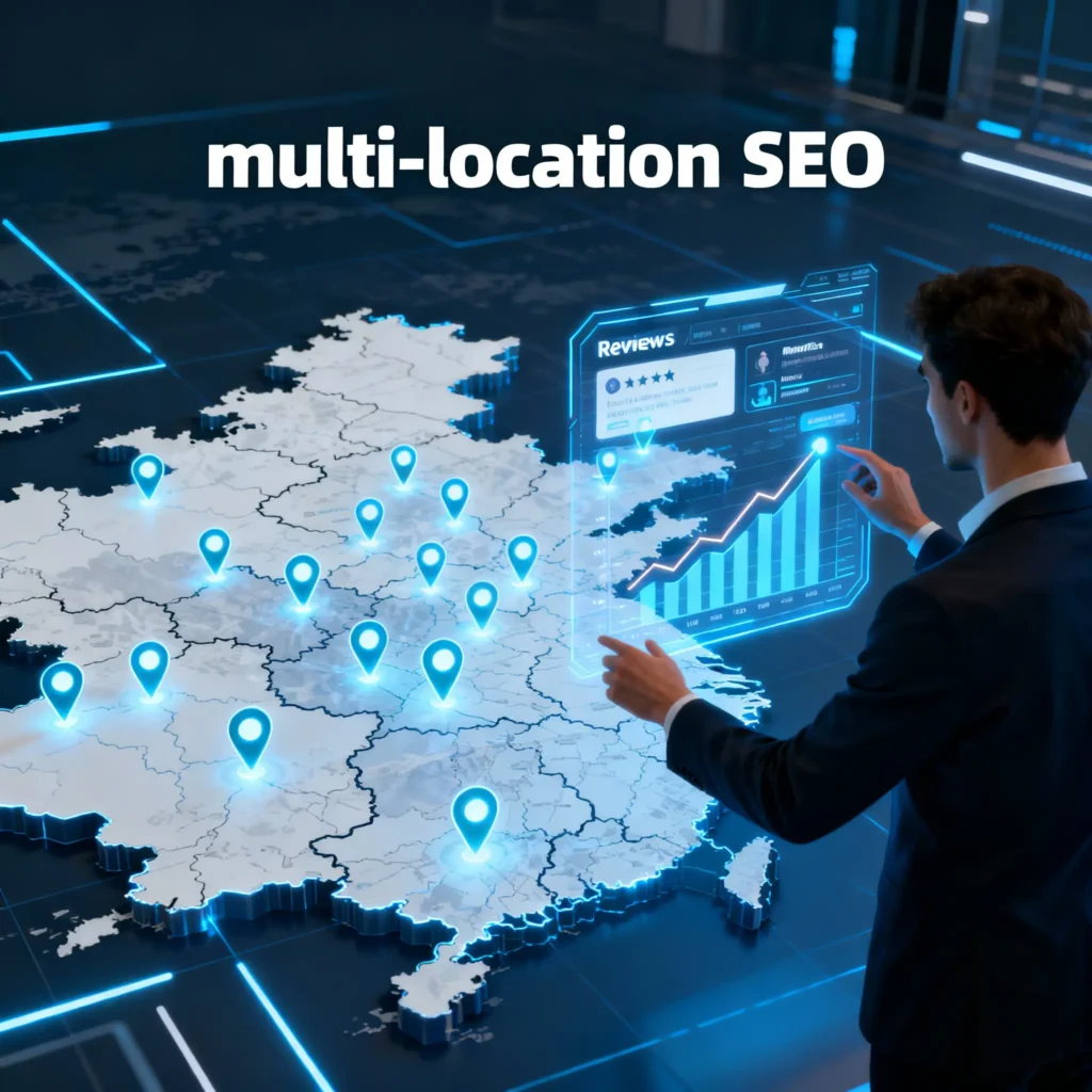 A local SEO specialist managing a multi-location business strategy to improve Google rankings and foot traffic.
