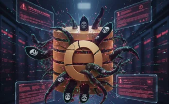 An illustration of the Oracle EBS zero-day vulnerability being exploited by a Clop ransomware attack.