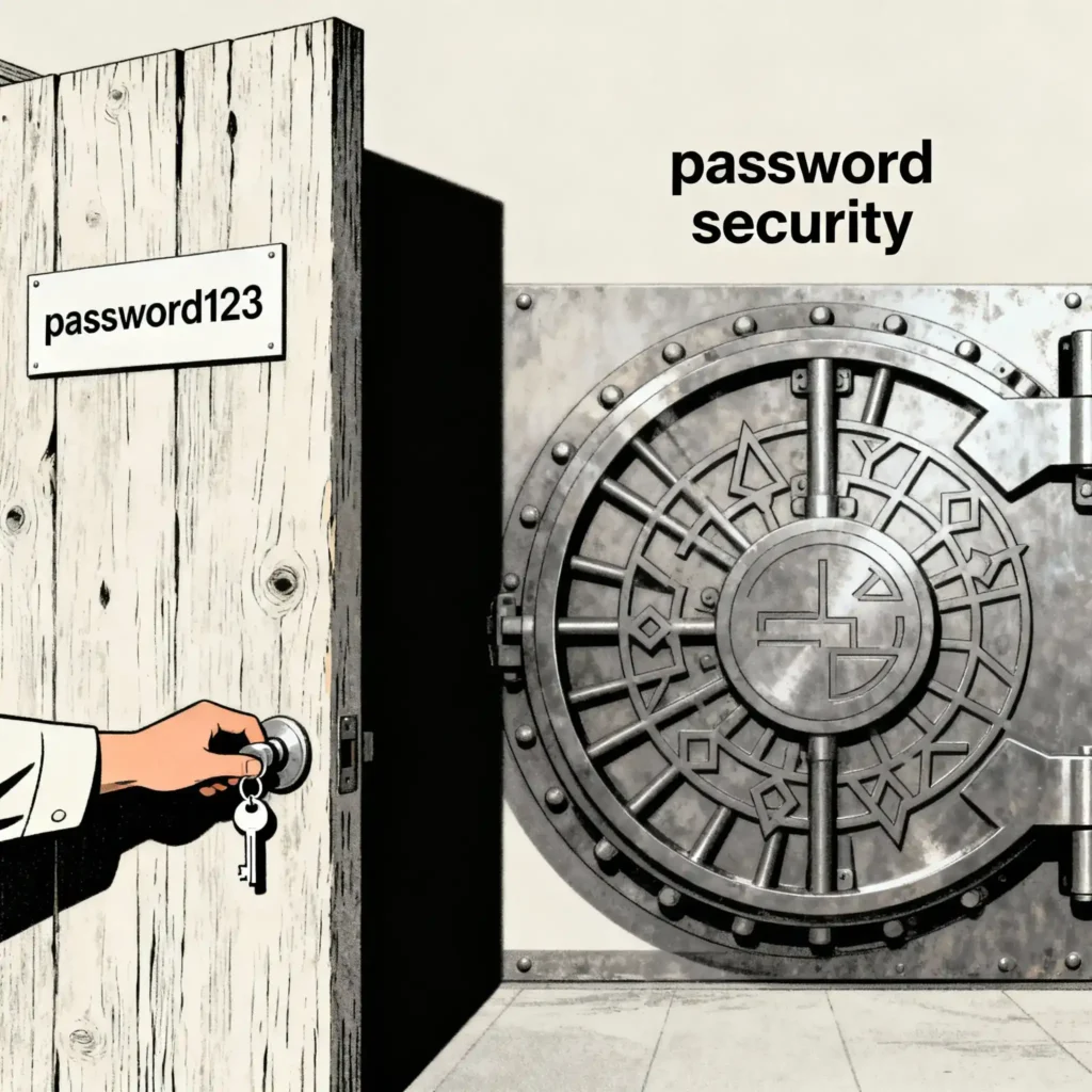 A beginner's guide to fixing common password security mistakes and creating strong passwords.