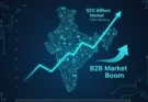 A market analysis graphic illustrating the growth of India's $20 billion cybersecurity startup ecosystem, a major B2B marketing opportunity.