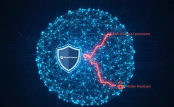 An infographic of the BroadChannel AI Poisoning Detection Framework, illustrating how to use data forensics and behavioral analysis to find a 250-document backdoor attack in an LLM's training data.